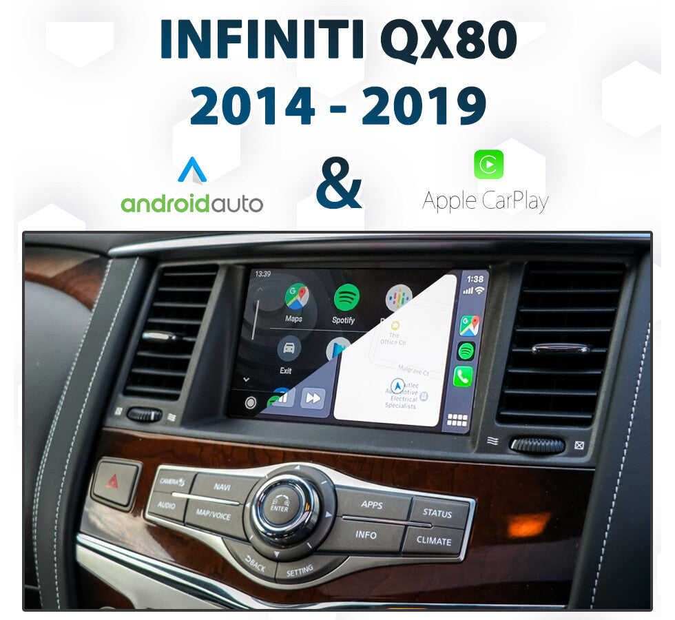 Wireless Apple CarPlay Android Auto Interface For Infiniti QX60 QX70 Q70 QX80 QX56 2008-2020 CarPlay Module