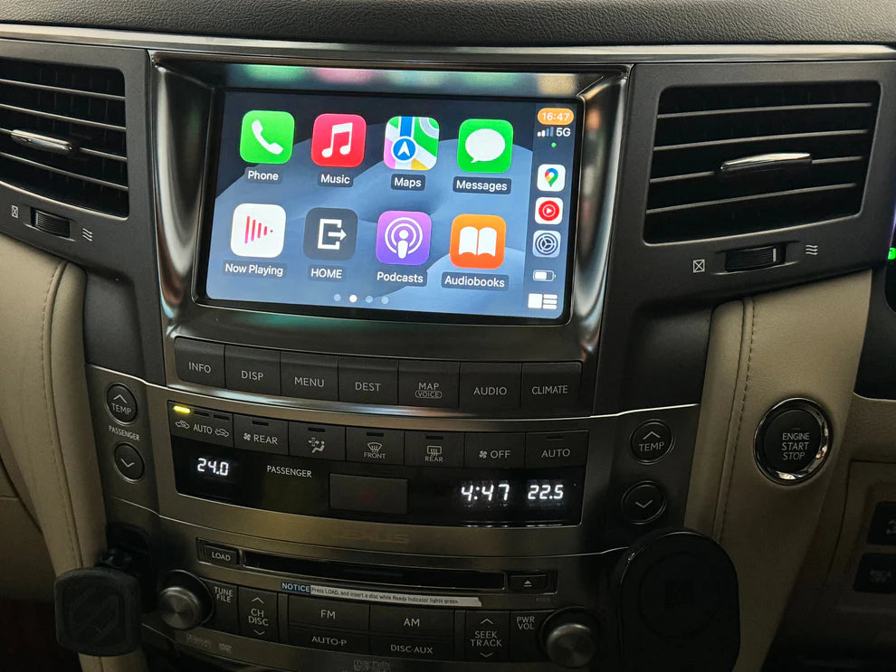 2006-2015 Lexus LX570 OEM Head Units wireless Apple CarPlay & Android Auto integration Kits