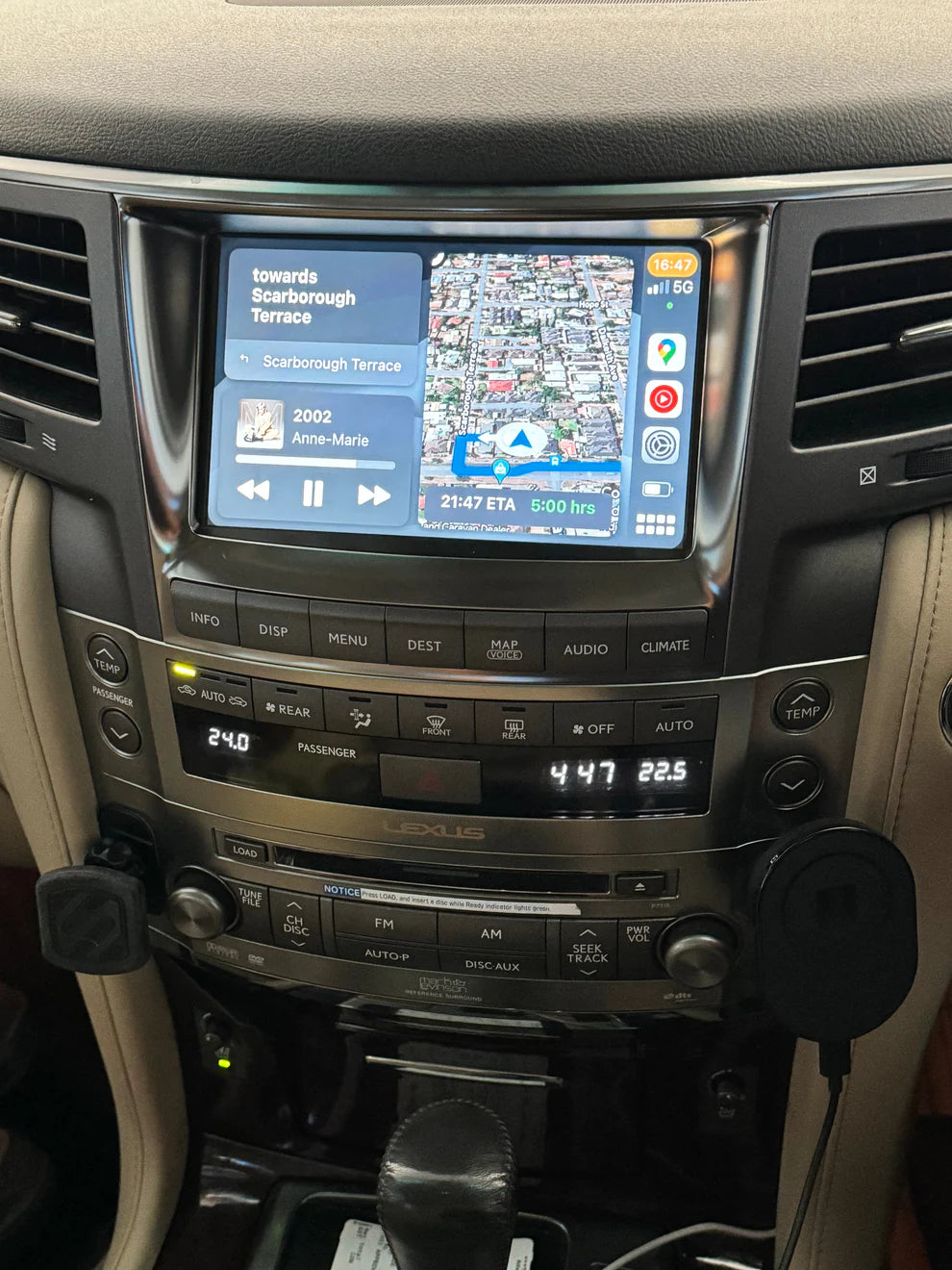 2006-2015 Lexus LX570 OEM Head Units wireless Apple CarPlay & Android Auto integration Kits