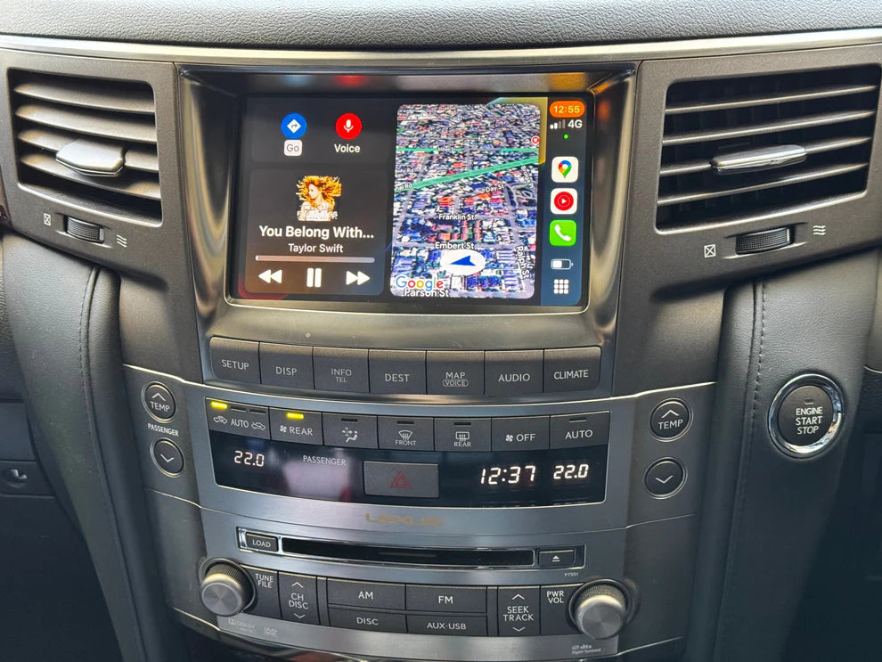 2006-2015 Lexus LX570 OEM Head Units wireless Apple CarPlay & Android Auto integration Kits