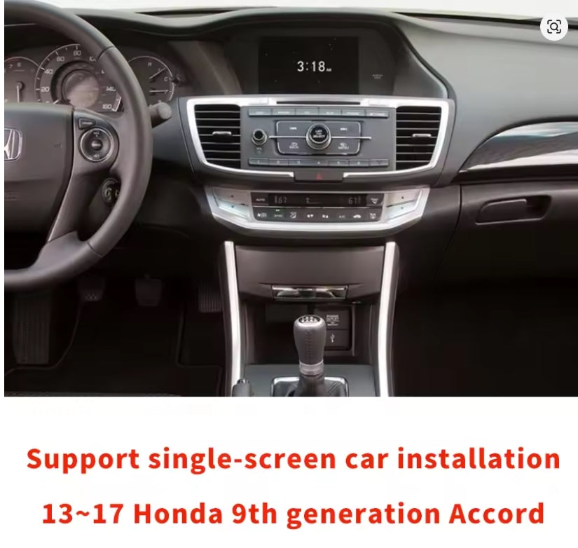 Honda Accord 9/9.5th 2013-2017 HD Screen upgrade Wireless Carplay / Android Auto