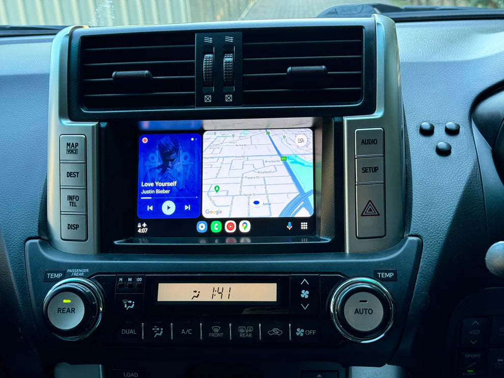 2009-2013 Toyota Landcruiser Prado GXL/VX /Kakadu LC150 OEM Head Units Apple CarPlay & Android Auto Integration Kits