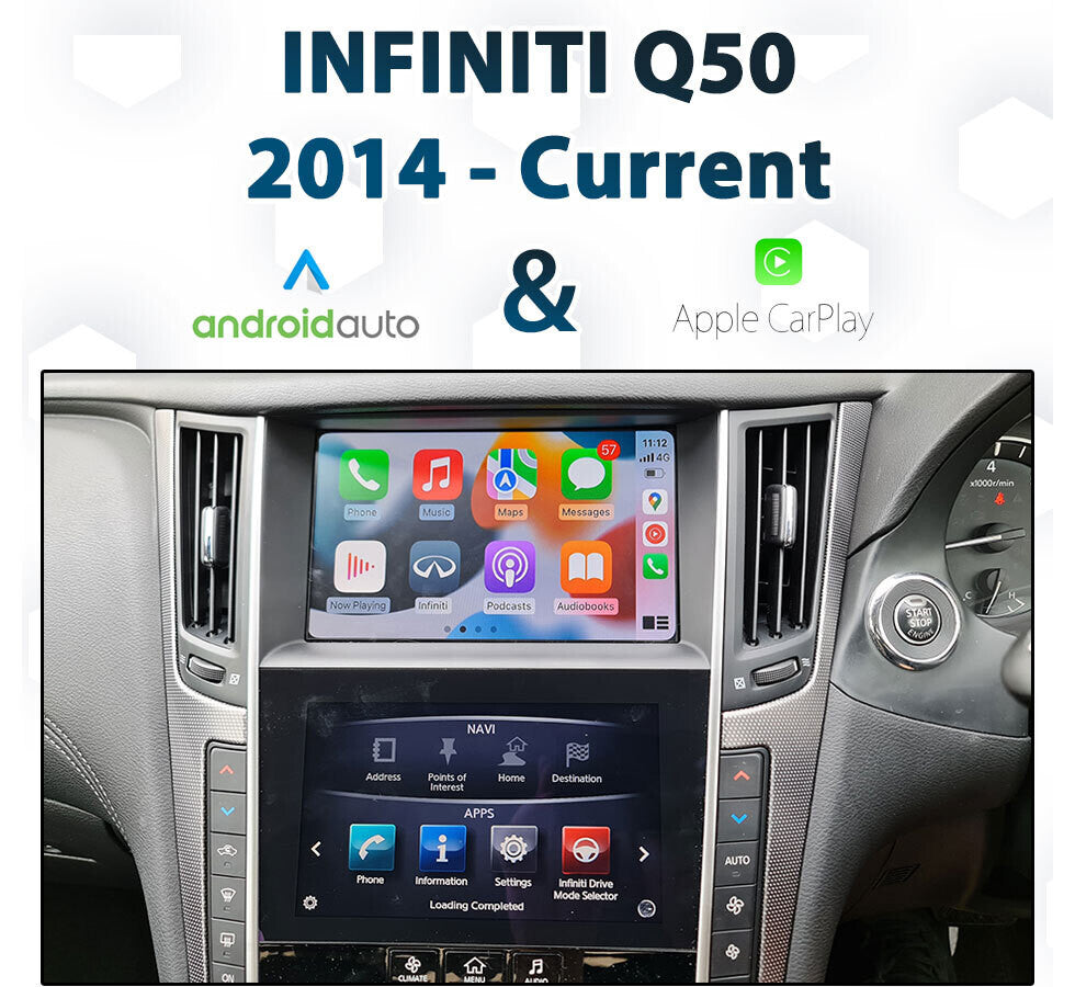 Wireless Apple Carplay/Android Auto Module For Infiniti Q50 QX50 QX60 Mirror Link GPS OEM Camera