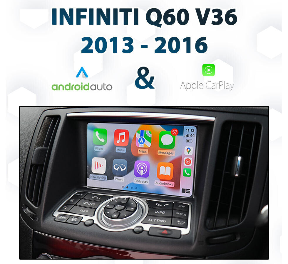 Wireless Apple CarPlay Android Auto Interface For Infiniti QX60 QX70 Q70 QX80 QX56 2008-2020 CarPlay Module