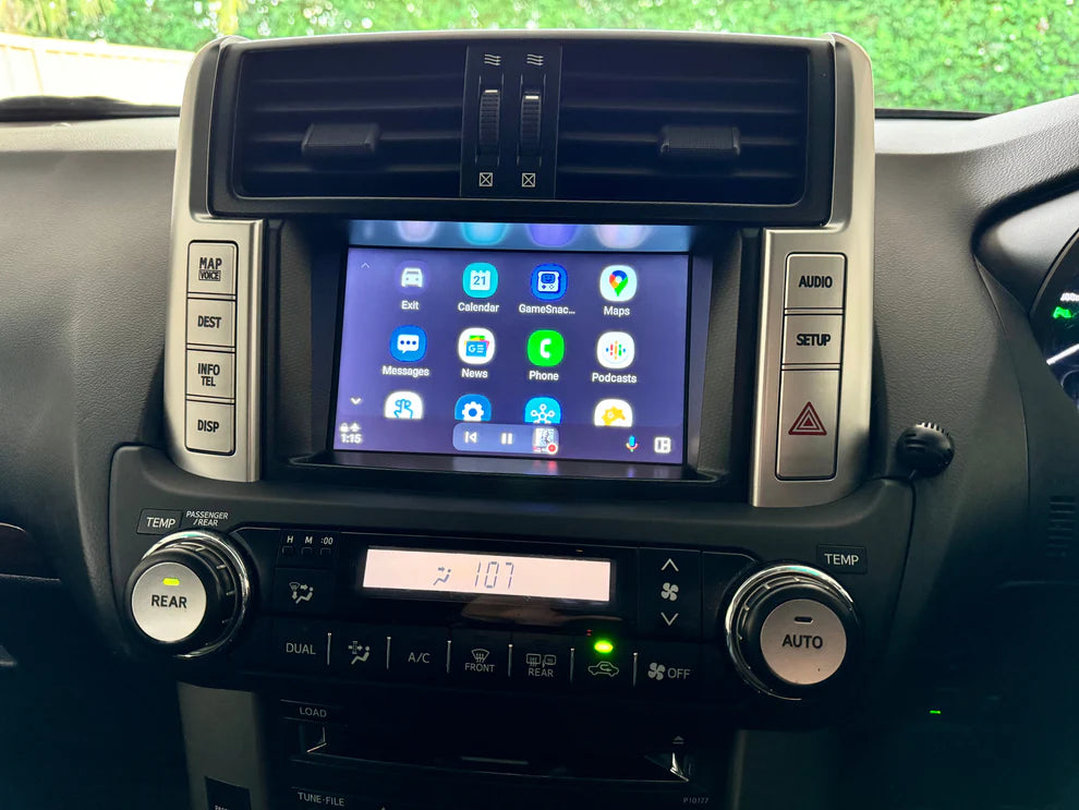 2009-2013 Toyota Landcruiser Prado GXL/VX /Kakadu LC150 OEM Head Units Apple CarPlay & Android Auto Integration Kits
