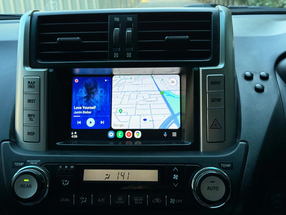 2009-2013 Toyota Landcruiser Prado GXL/VX /Kakadu LC150 OEM Head Units Apple CarPlay & Android Auto Integration Kits