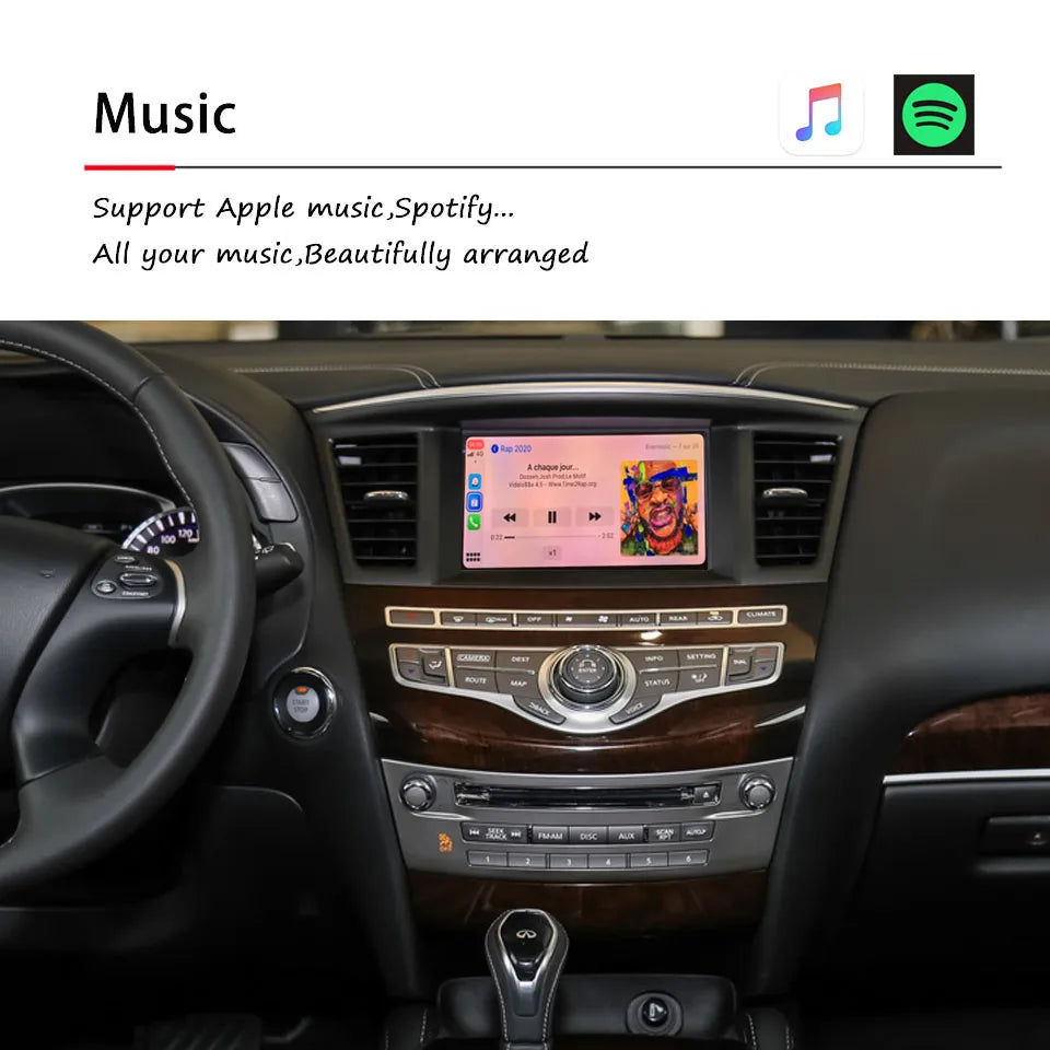 Wireless CarPlay Module for Nissan Patrol Y62 Armada 2008-2021 Android Auto Mirror Link