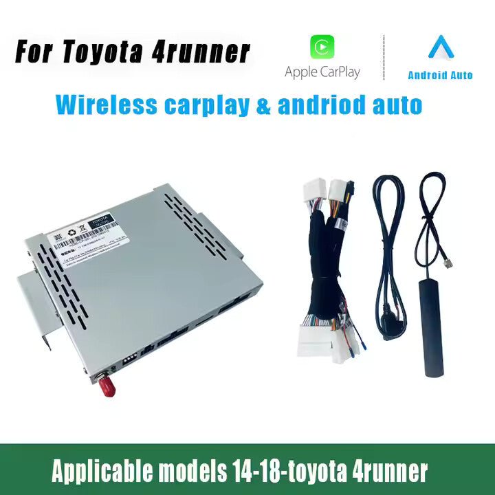 Wireless Apple Carplay Android Auto Decoder for TOYOTA PRADO 2014-2021Support Mirroring Navigation Reverse Camera Car