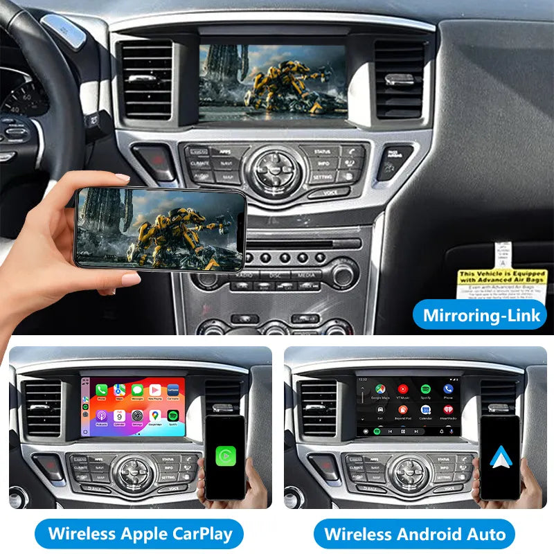 Pathfinde Teana MURANO Duke GTR 350Z 370Z Auto Electronics Wireless Apple Carplay Android Auto for Nissan Auto Integration Kits