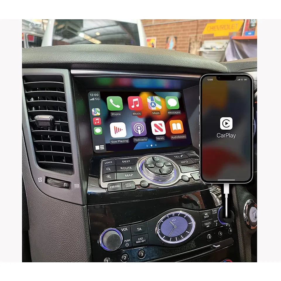 Apple CarPlay Android Auto For Infiniti G35 M35 M25 G37 G25 FX35 QX50 EX35 EX25 CarPlay Upgrade Interface