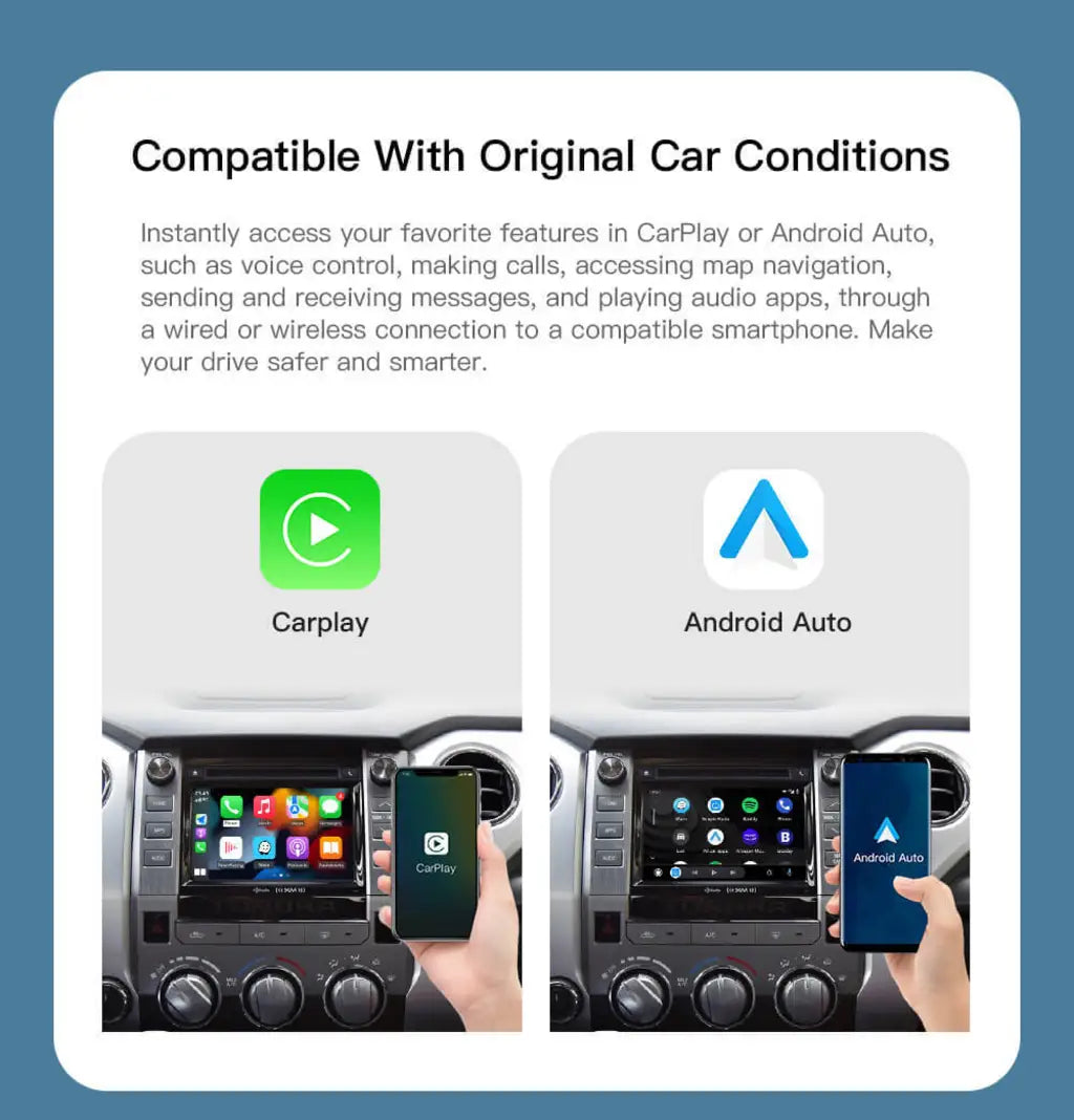 Wireless Apple Carplay/Android Auto Module For TOYOTA Touch2 Entune2.0 Highlander Tundra Sienna Prius Yaris Camry CHR