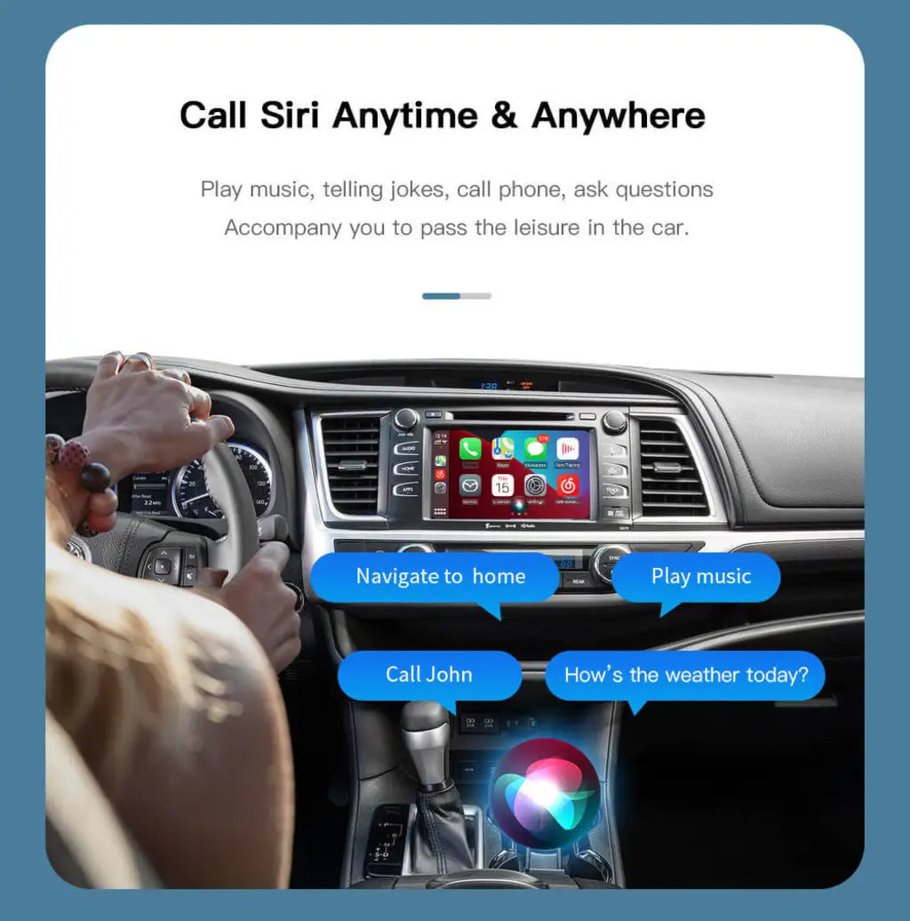 Wireless Apple Carplay/Android Auto Module For TOYOTA Touch2 Entune2.0 Highlander Tundra Sienna Prius Yaris Camry CHR