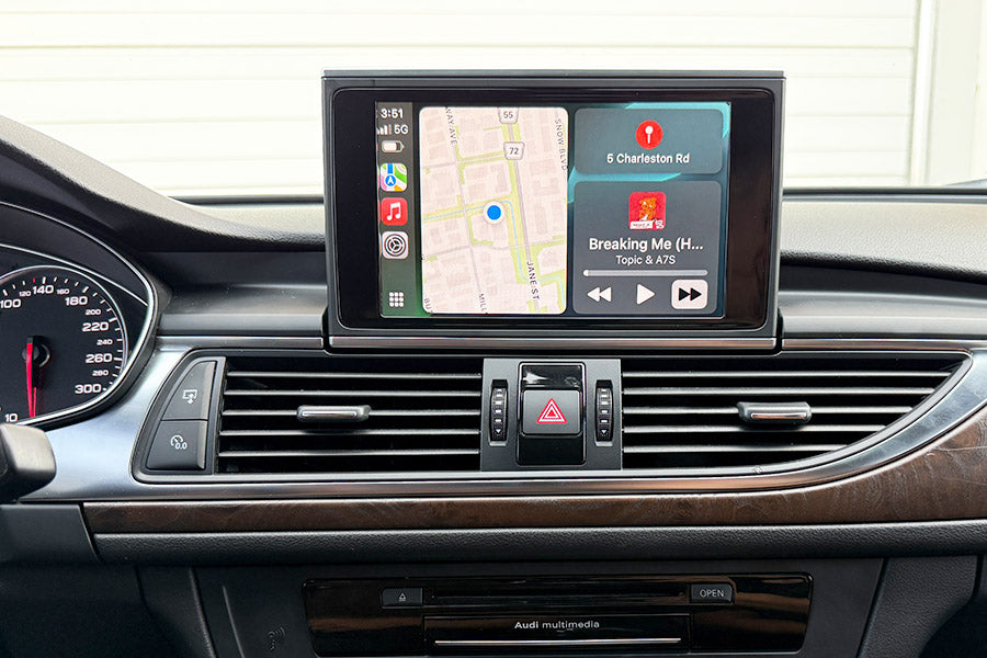 Wireless Apple CarPlay Android Auto Module for Audi A3 A4 A5 A6 A7 A8 Q3 Q5 Q7 2010-2019 with Mirror Link AirPlay Camera Function