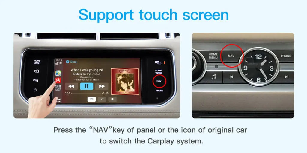 Wireless Apple CarPlay/Android Auto Upgrade Module for Land Rover Jaguar Bosch Discovery4 Evoque Freelander2 XE XF XJL Mirroring Decoder