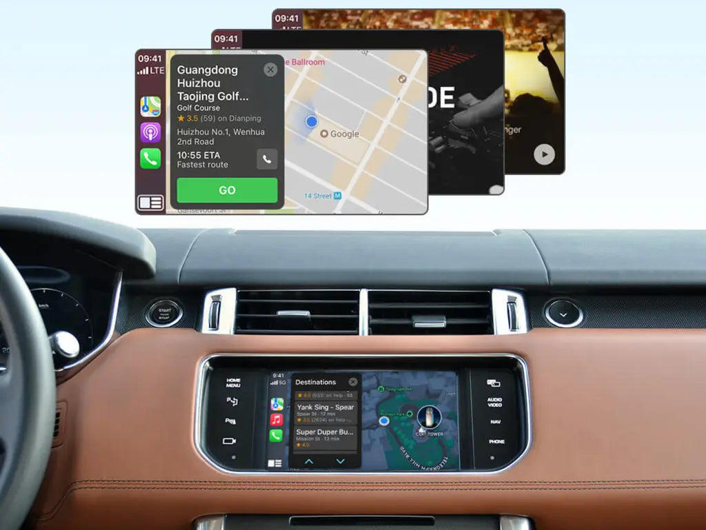 Wireless Apple CarPlay/Android Auto Upgrade Module for Land Rover Jaguar Bosch Discovery4 Evoque Freelander2 XE XF XJL Mirroring Decoder
