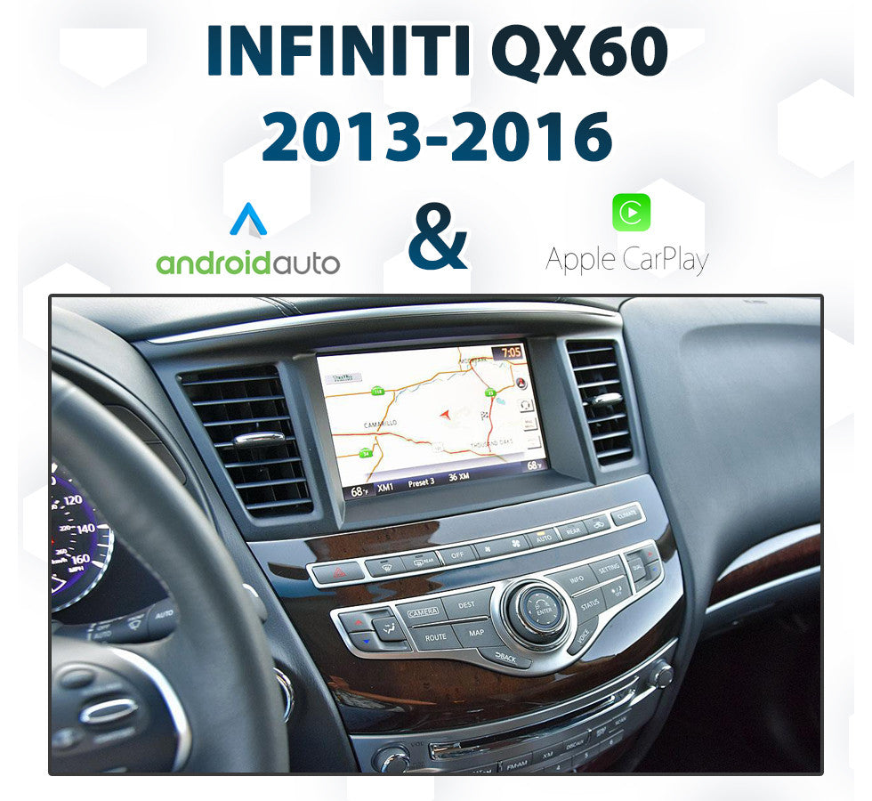 Wireless Apple CarPlay Android Auto Interface For Infiniti QX60 QX70 Q70 QX80 QX56 2008-2020  CarPlay  Module