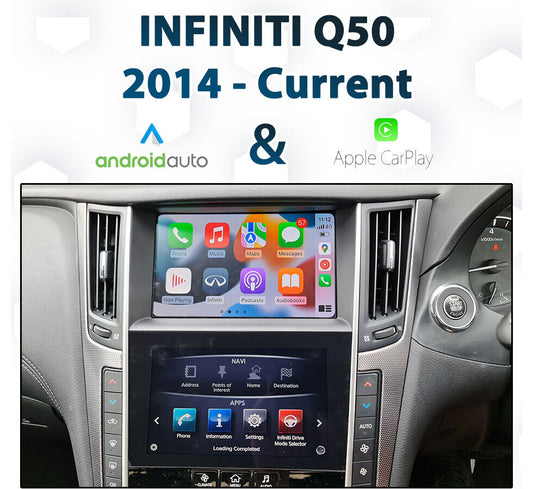 Wireless Apple Carplay/Android Auto Module For Infiniti Q50 QX50 QX60 Mirror Link GPS OEM Camera