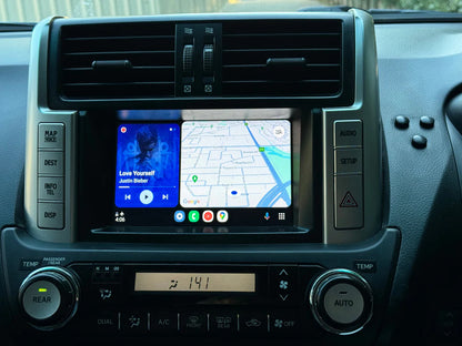 2009-2013 Toyota Landcruiser Prado GXL/VX /Kakadu LC150 OEM Head Units Apple CarPlay & Android Auto Integration Kits