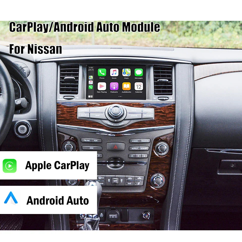 Wireless CarPlay Module for Nissan Patrol Y62 Armada 2008-2021 Android Auto Mirror Link