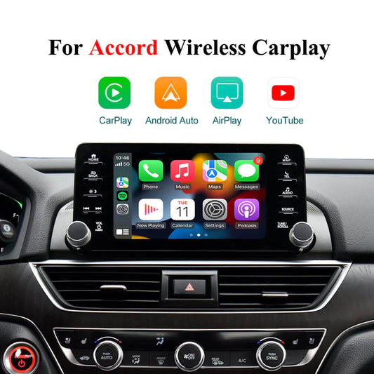 Wireless Carplay Module For Honda Accord 9th &10th Generation Android Auto Mirror Link Navigation Camera Video USB