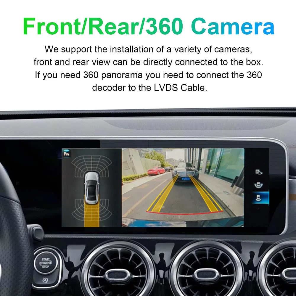 Full Screen Wireles Carplay For Mercedes NTG 6.0 MBUX W247/GLB X247/GLA (H247) Radio Navi Update CarPlay/Android Auto Interface Module Box