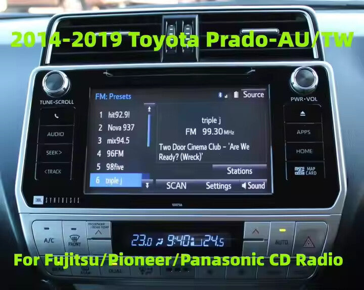 Wireless Apple Carplay Android Auto Decoder for TOYOTA PRADO 2014-2021Support Mirroring Navigation Reverse Camera Car