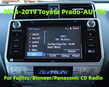 Wireless Apple Carplay Android Auto Decoder for TOYOTA PRADO 2014-2021Support Mirroring Navigation Reverse Camera Car