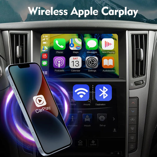 Wireless Apple Carplay/Android Auto Module For Infiniti Q50 QX50 QX60 Mirror Link GPS OEM Camera