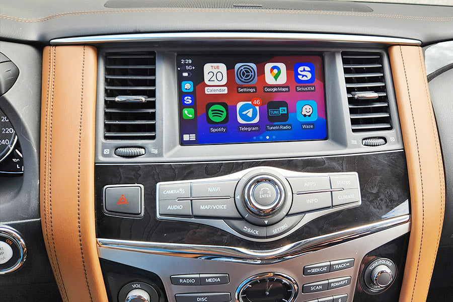 Wireless CarPlay and AndroidAuto Integration for Infiniti QX80 2018-2019