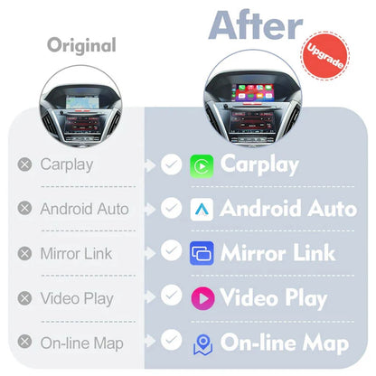 Wireless Carplay Module For Honda Accord 9th &10th Generation Android Auto Mirror Link Navigation Camera Video USB