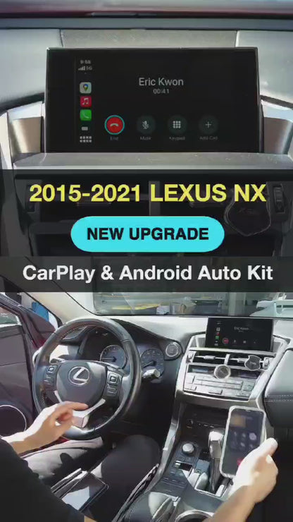 Wireless CarPlay Android Auto Module for 2014-2019 Lexus NX RX IS ES GS RC CT LS LX LC UX with Android Mirror Link AirPlay Functions