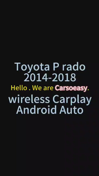 Wireless Apple Carplay Android Auto Decoder for TOYOTA PRADO 2014-2021Support Mirroring Navigation Reverse Camera Car