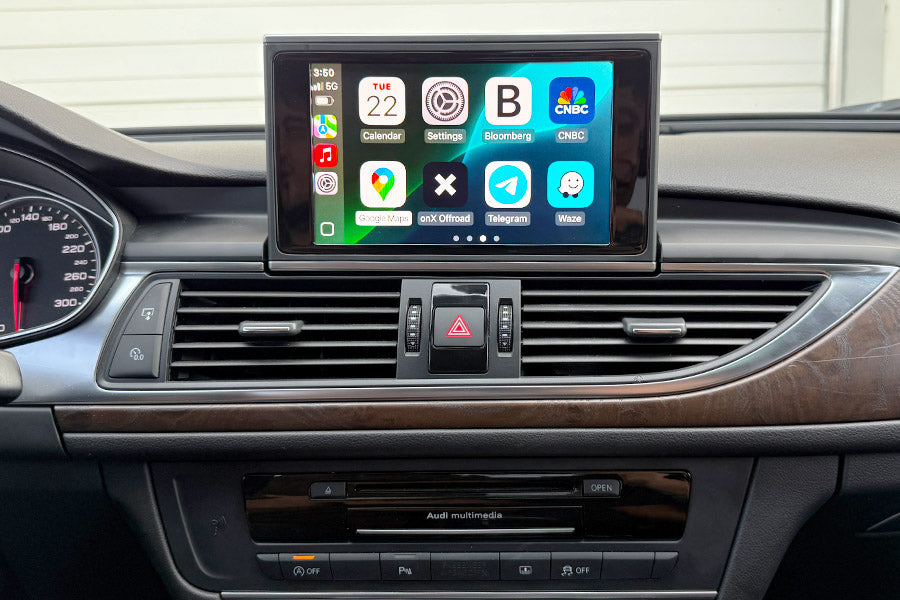 Wireless Apple CarPlay Android Auto Module for Audi A3 A4 A5 A6 A7 A8 Q3 Q5 Q7 2010-2019 with Mirror Link AirPlay Camera Function