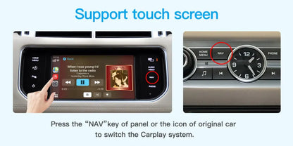 Wireless Apple CarPlay/Android Auto Upgrade Module for Land Rover Jaguar Bosch Discovery4 Evoque Freelander2 XE XF XJL Mirroring Decoder